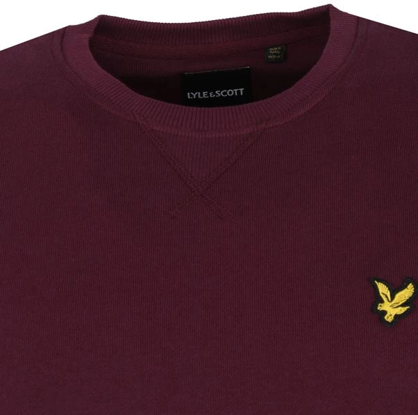 Lyle And Scott Sweaters Lyle & Scott Trui Bordeaux 3 Lyle And Scott Sweaters Lyle & Scott Trui Bordeaux - Afbeelding 3