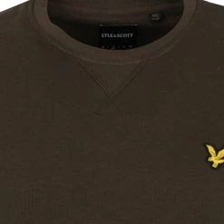 Lyle And Scott Sweaters Lyle & Scott Trui Olive -Truien & Vesten Verkoop winkel 72136 2