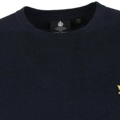 Lyle And Scott Wollen Truien Voor Heren Lyle & Scott Navy Trui -Truien & Vesten Verkoop winkel 72144 2