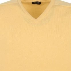 Wollen Truien Voor Heren William Lockie V-Hals Geel Lamswol -Truien & Vesten Verkoop winkel 72150 2 1