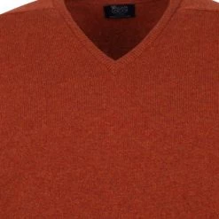 Wollen Truien Voor Heren William Lockie V-Hals Brique Lamswol -Truien & Vesten Verkoop winkel 72153 2 1