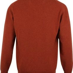 Wollen Truien Voor Heren William Lockie V-Hals Brique Lamswol -Truien & Vesten Verkoop winkel 72153 4