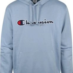 Hoodies Champion Hoodie Logo Blauw -Truien & Vesten Verkoop winkel 72689 1 1