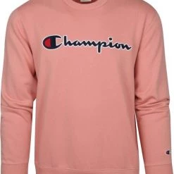 Sweaters Champion Sweater Script Logo Roze -Truien & Vesten Verkoop winkel 73225 1 1