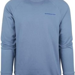 Sweaters Scotch And Soda Sweater Logo Blauw