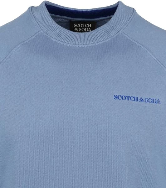 Sweaters Scotch And Soda Sweater Logo Blauw 4 Sweaters Scotch And Soda Sweater Logo Blauw - Afbeelding 4