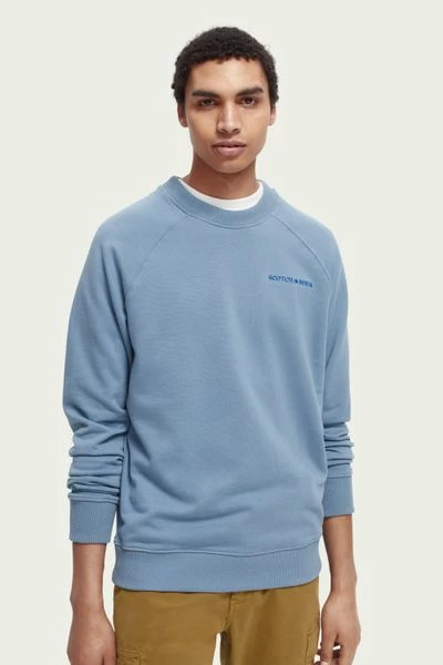 Sweaters Scotch And Soda Sweater Logo Blauw 2 Sweaters Scotch And Soda Sweater Logo Blauw - Afbeelding 2