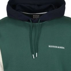 Hoodies Scotch And Soda Logo Hoodie Groen Multicolour -Truien & Vesten Verkoop winkel 73447 2