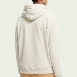 Hoodies Scotch And Soda Logo Hoodie Beige -Truien & Vesten Verkoop winkel 73552 5