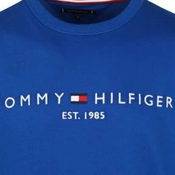 Sweaters Tommy Hilfiger Sweater Logo Mid Blauw -Truien & Vesten Verkoop winkel 73877 2 1