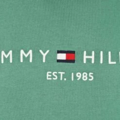Sweaters Tommy Hilfiger Sweater Logo Mid Groen -Truien & Vesten Verkoop winkel 73878 3