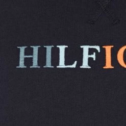 Sweaters Tommy Hilfiger Sweater Contrast Logo Donkerblauw -Truien & Vesten Verkoop winkel 73879 3