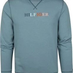 Sweaters Tommy Hilfiger Sweater Contrast Logo Lichtblauw -Truien & Vesten Verkoop winkel 73880 1 1