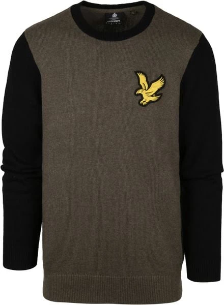 Lyle And Scott Sweaters Lyle & Scott Trui Logo Olijfgroen 5 Lyle And Scott Sweaters Lyle & Scott Trui Logo Olijfgroen - Afbeelding 5