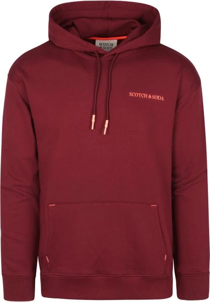 Hoodies Scotch And Soda Felpa Hoodie Bordeaux Rood 1 Hoodies Scotch And Soda Felpa Hoodie Bordeaux Rood