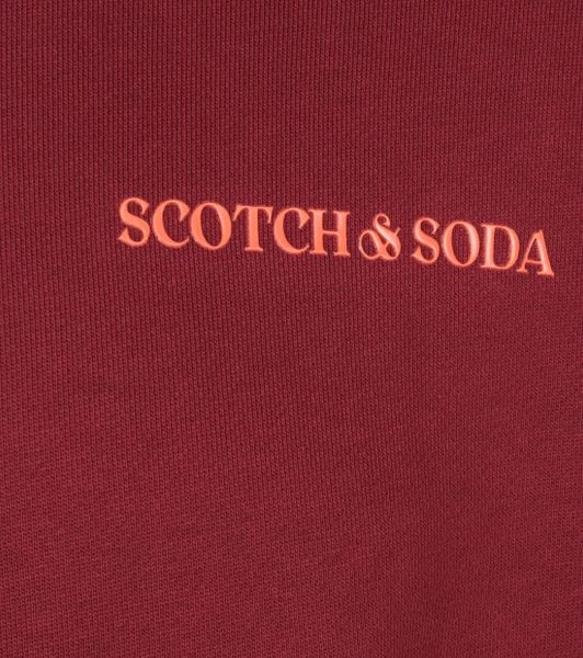 Hoodies Scotch And Soda Felpa Hoodie Bordeaux Rood 5 Hoodies Scotch And Soda Felpa Hoodie Bordeaux Rood - Afbeelding 5