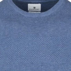 Pullover State Of Art Trui Melange Blauw -Truien & Vesten Verkoop winkel 74296 2