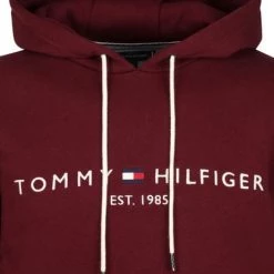 Hoodies Tommy Hilfiger Hoodie Bordeaux -Truien & Vesten Verkoop winkel 74402 2 1