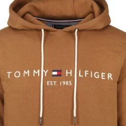 Hoodies Tommy Hilfiger Hoodie Bruin -Truien & Vesten Verkoop winkel 74404 2 1