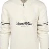 Schipperstruien & Truien Met Rits Tommy Hilfiger Zipper Pullover Off White