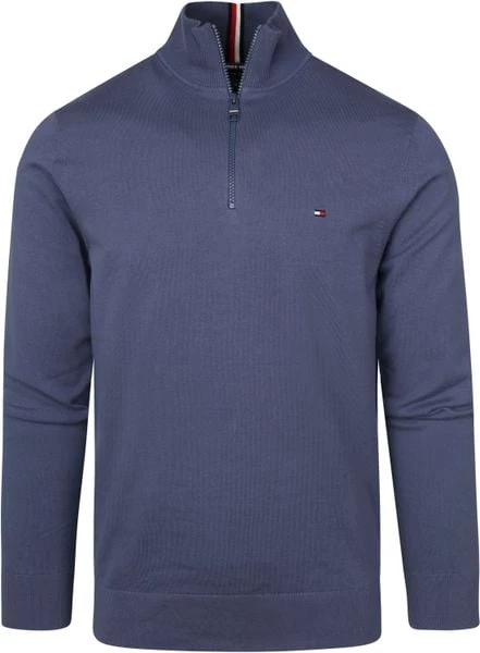 Schipperstruien & Truien Met Rits Tommy Hilfiger Zipper Pullover 1985 Indigo Blauw 5 Schipperstruien & Truien Met Rits Tommy Hilfiger Zipper Pullover 1985 Indigo Blauw - Afbeelding 5