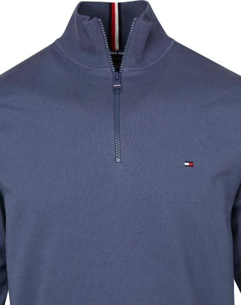 Schipperstruien & Truien Met Rits Tommy Hilfiger Zipper Pullover 1985 Indigo Blauw 2 Schipperstruien & Truien Met Rits Tommy Hilfiger Zipper Pullover 1985 Indigo Blauw - Afbeelding 2