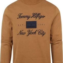 Sweaters Tommy Hilfiger Rol Hals Bruin -Truien & Vesten Verkoop winkel 74410 1 1