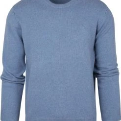 Lamswollen Truien Hackett Lamswollen Trui Blauw