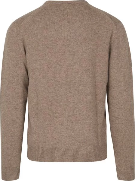 Lamswollen Truien Hackett Lamswollen Trui Beige 6 Lamswollen Truien Hackett Lamswollen Trui Beige - Afbeelding 6