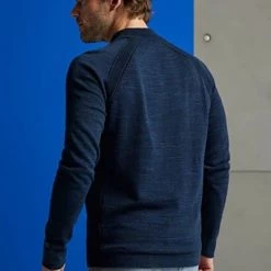 Pullover Cast Iron Trui Melange Blauw -Truien & Vesten Verkoop winkel 74441 3