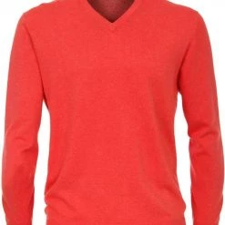 Casa Moda Pullover V-Hals Rood