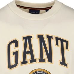 Sweaters Gant Sweater O-Hals Off White -Truien & Vesten Verkoop winkel 74459 2 1