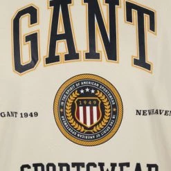 Sweaters Gant Sweater O-Hals Off White -Truien & Vesten Verkoop winkel 74459 3