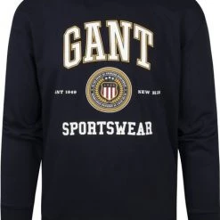 Sweaters Gant Sweater O-Hals Navy -Truien & Vesten Verkoop winkel 74464 1 1