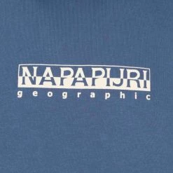 Hoodies Napapijri Box Hoodie Blauw -Truien & Vesten Verkoop winkel 74479 3
