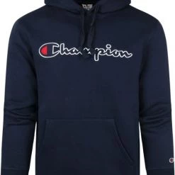 Hoodies Champion Logo Hoodie Donkerblauw -Truien & Vesten Verkoop winkel 74481 1 1