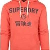 Hoodies Superdry Hoodie Logo Oranje Rood