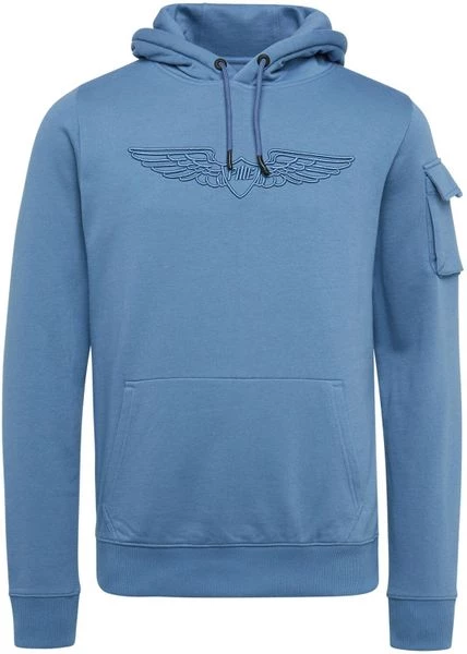 Hoodies PME Legend Hoodie Brushed Fleece Blauw 1 Hoodies PME Legend Hoodie Brushed Fleece Blauw