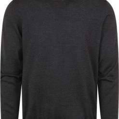 Truien Van Merino Wol Olymp Trui O-Hals Antraciet -Truien & Vesten Verkoop winkel 74568 1 1