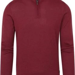 Wollen Truien Voor Heren State Of Art Half Zip Wol Mix Bordeaux Rood 10 Wollen Truien Voor Heren State Of Art Half Zip Wol Mix Bordeaux Rood -Truien & Vesten Verkoop winkel 74626 1 1