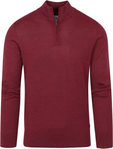 Wollen Truien Voor Heren State Of Art Half Zip Wol Mix Bordeaux Rood 1 Wollen Truien Voor Heren State Of Art Half Zip Wol Mix Bordeaux Rood
