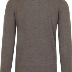 Wollen Truien Voor Heren State Of Art Half Zip Wol Mix Taupe -Truien & Vesten Verkoop winkel 74628 4