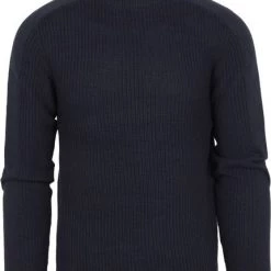 Coltruien Voor Heren Petrol Coltrui Gebreid Donkerblauw