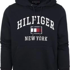 Hoodies Tommy Hilfiger Hoodie Varsity Donkerblauw -Truien & Vesten Verkoop winkel 74662 1 1