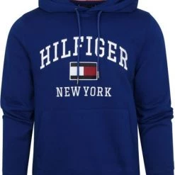 Hoodies Tommy Hilfiger Hoodie Varsity Kobalt Blauw -Truien & Vesten Verkoop winkel 74663 1 1