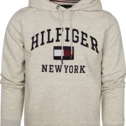 Hoodies Tommy Hilfiger Hoodie Varsity Greige -Truien & Vesten Verkoop winkel 74664 1 1