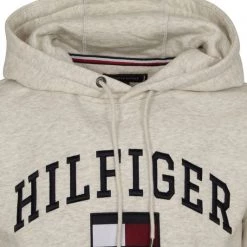 Hoodies Tommy Hilfiger Hoodie Varsity Greige -Truien & Vesten Verkoop winkel 74664 2 1