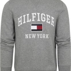 Sweaters Tommy Hilfiger Varsity Sweater Logo Grijs -Truien & Vesten Verkoop winkel 74665 1 1