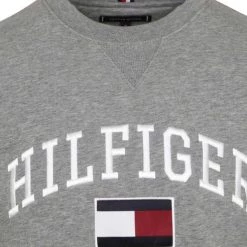 Sweaters Tommy Hilfiger Varsity Sweater Logo Grijs -Truien & Vesten Verkoop winkel 74665 2 1