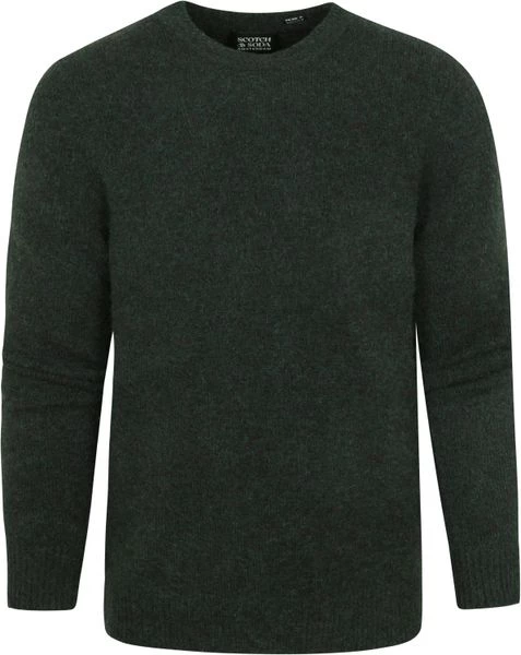 Wollen Truien Voor Heren Scotch And Soda Pullover Mix Wol Melange Donkergroen 1 Wollen Truien Voor Heren Scotch And Soda Pullover Mix Wol Melange Donkergroen